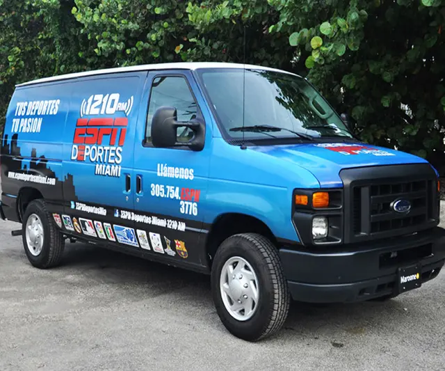 Vehicle wraps for ESPN