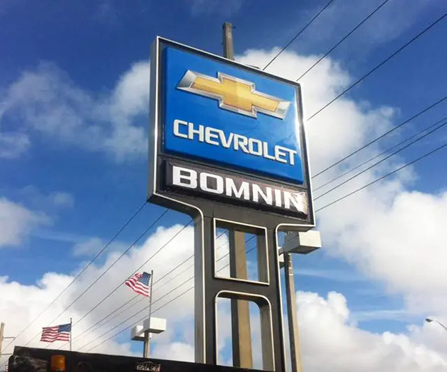 Signs for Bomnin Chevrolet