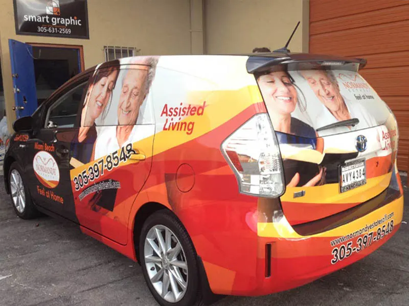 Full wrap on a hatchback