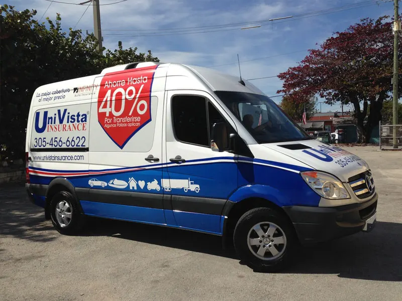 Univista Insurance van wrap