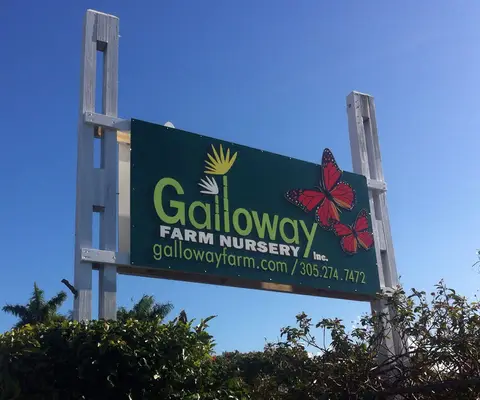 Galloway Farm Nursery roadside pylon sign
