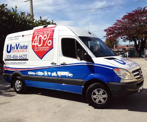Univista Insurance vehicle wrap