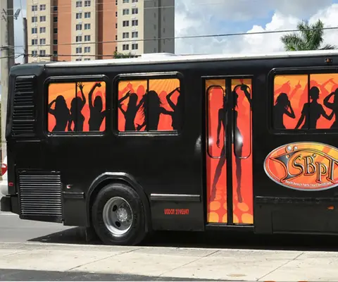 Full wrap on a party bus