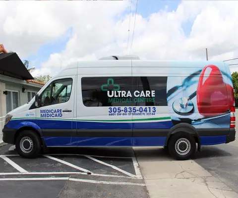 Ultra Care Medical Centers vehicle wrap