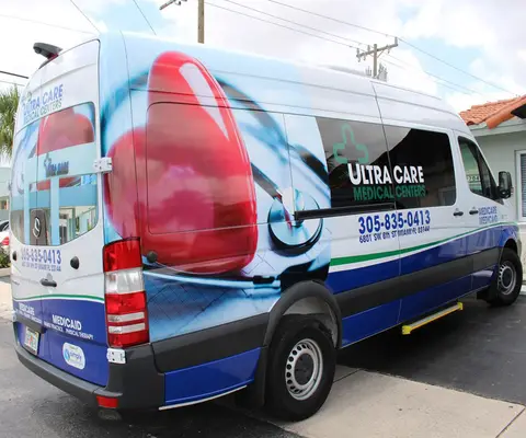 Ultra Care Medical Centers vehicle wrap