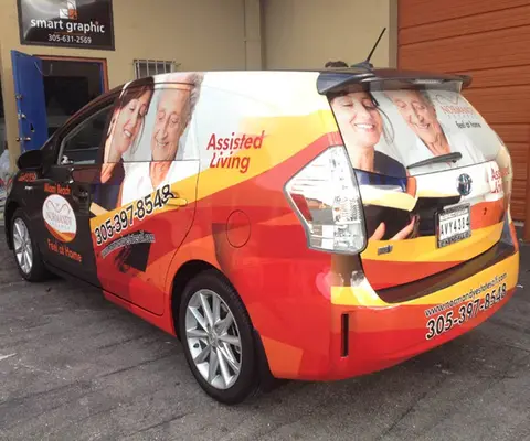 Full wrap on a hatchback