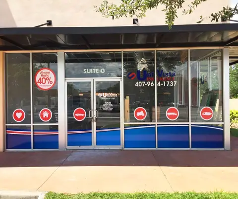 Univista Insurance storefront graphics