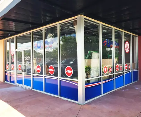 Univista Insurance storefront graphics